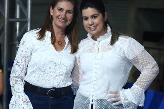 A vereadora Silvana Pereira ao lado de Morgana Tavares, num recente encontro em Junqueiro
