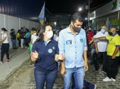 Caminhada no Jardim Tropical aquece ainda mais campanha de Fabiana