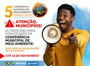 Prazo para convocação de Conferências Municipais de Meio Ambiente termina nesta quinta (14)