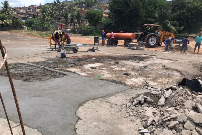 Prefeitura de Branquinha inicia reforma da Praça José Gomes de Freitas