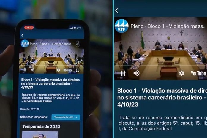 Presidente do Supremo lançou aplicativo TV Justiça+, com conteúdos atuais e históricos sobre STF e outros tribunais