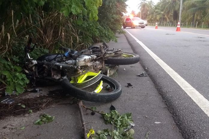 Motociclista foi socorrido para um hospital da região
