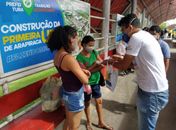 Prefeitura de Arapiraca leva ações de combate ao Covid-19 ao Terminal Urbano