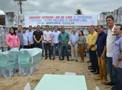 Prefeito, senador e deputados federais inauguram obras, em Palmeira dos Índios