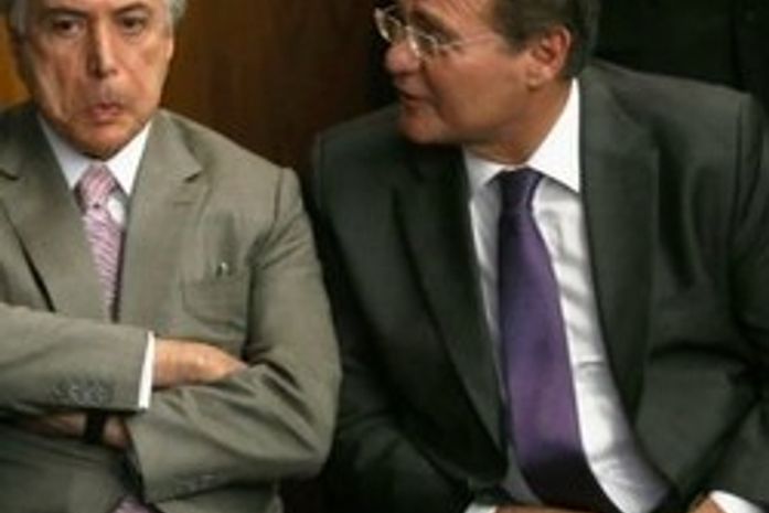 presidente Michel Temer e Renan Calheiros