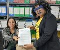 
No Dia Nacional do Baobá, esta ativista, Arísia Barros  foi ao Palácio República dos Palmares e protocolou uma mensagem para Paulo, o governador
