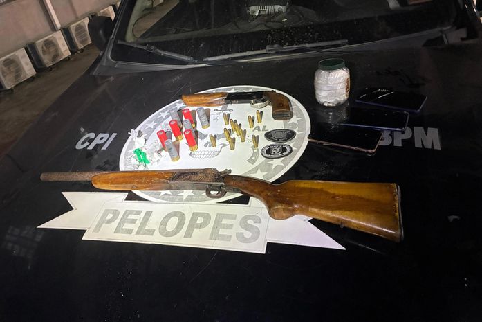 2º Batalhão da PM prende suspeito de tráfico e posse ilegal de armas em União dos Palmares