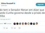 Dilma diz que Renan tem razão ao dizer que Cunha manda no governo