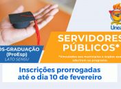 Inscrições para cursos de pós-graduação do Proesp da Uneal são prorrogadas