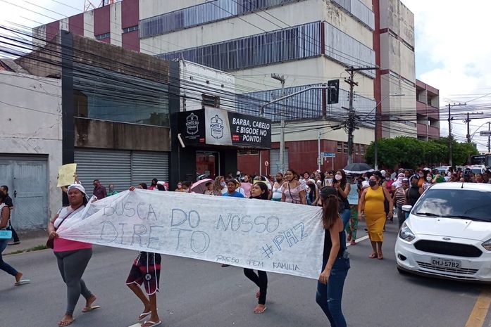 Protesto de familiares de reeducandos
