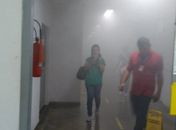 Princípio de incêndio atinge HGE após curto circuito causado pelas chuvas em Maceió