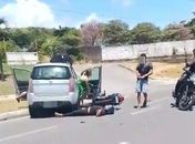 Motociclista morre e mulher fica ferida após grave acidente na Cruz das Almas, em Maceió
