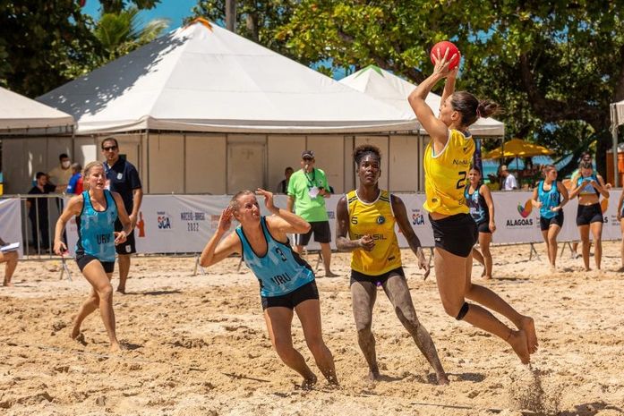 Final do Sul-Centro Americano Handebol de Praia acontece nesta quarta-feira (13) em Maceió