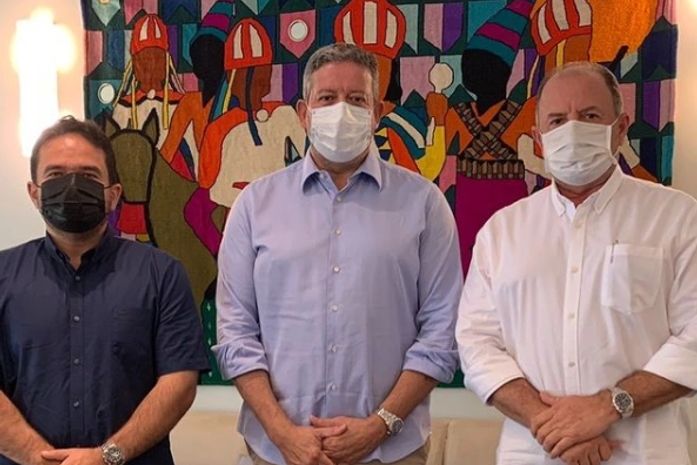 Deputados Marcelo Victor, Arthur Lira e Antonio Albuquerque