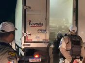 Caminhão transportava carnes, frangos, frios e enlatados sem nota fiscal