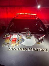 Grupo criminoso é detido com arma e drogas durante operação em Pilar
