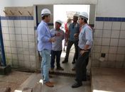 Prefeito Cacau e Secretário Marcelo Beltrão vistoriam obra da Escola Edval Lemos