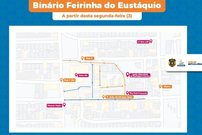 Feirinha do Eustáquio Gomes terá trânsito modificado na segunda (3)