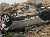 Casal fica ferido durante capotamento na AL-220, em Jaramataia