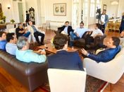Marcelo Victor recebe deputados no Palácio