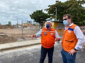 Instabilidade de solo: secretário nacional visita áreas afetadas