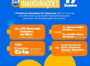 Taquarana celebra novos avanços com inaugurações neste dia 17 de Junho

