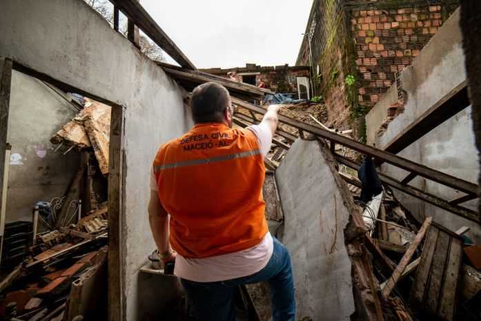 Somente este ano Defesa Civil de Maceió vistoriou mais de 290 residências