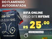 Lar São Domingos faz rifa online para sortear camisa oficial e autografada do Flamengo
