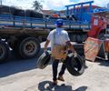 Mutirão recolhe pneus em terrenos baldios, borracharias e ferros-velhos em Maceió
