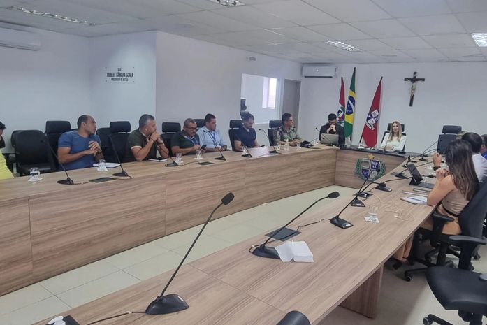 PM participa de reunião com o Ministério Público sobre policiamento na partida entre CSA x Floresta
