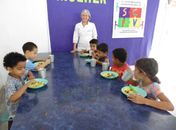 Criançada assistida pelo CRAS/SCFV de Santana do Mundaú recebe alimentação nutritiva e saborosa