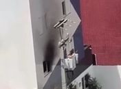 Incêndio atinge hotel na Jatiúca e mobiliza equipes do Corpo de Bombeiros