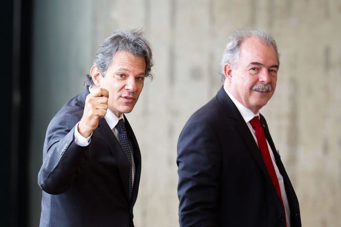 Fernando Haddad e Aloizio Mercadante