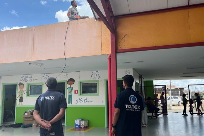 Prefeitura de Santana do Mundaú instala câmeras de segurança em Creche