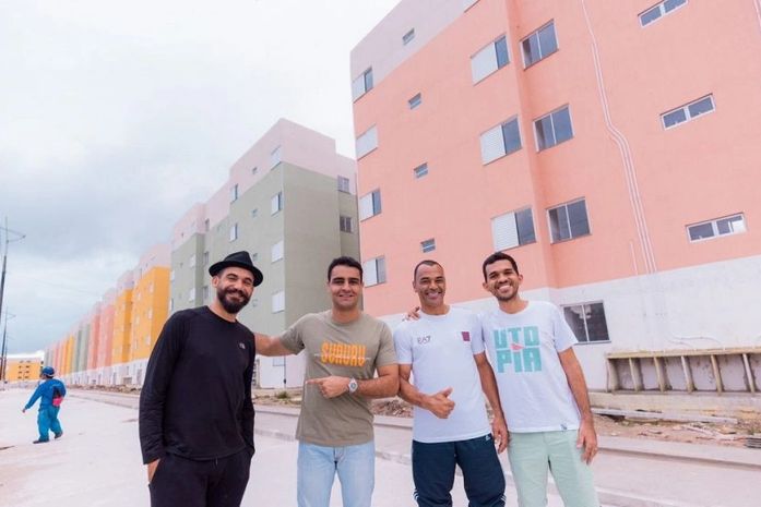 Prefeito JHC visita Parque da Lagoa e anuncia que prédios vão se tornar tela para mural do artista visual Kobra