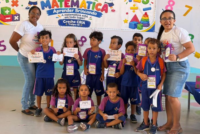 Creche CRIA promove Circuito Matemático com jogos, desafios e participação das famílias