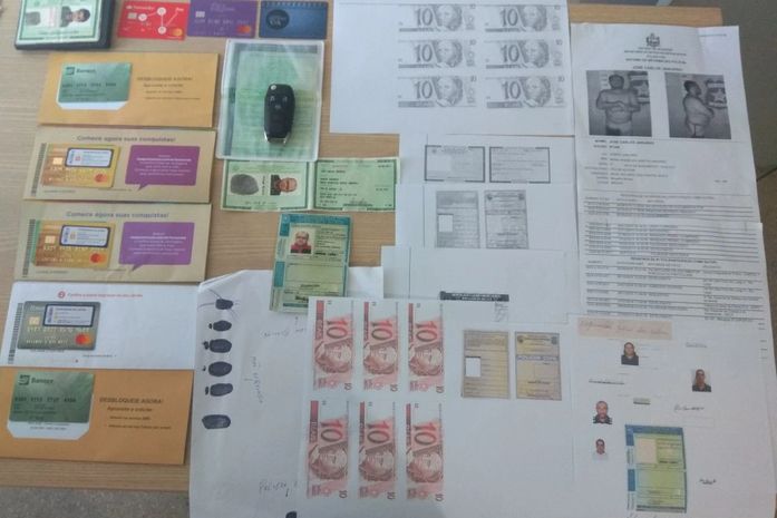 Acusado de dar golpes em locadoras de veículos é preso com documentos e dinheiro falsificados