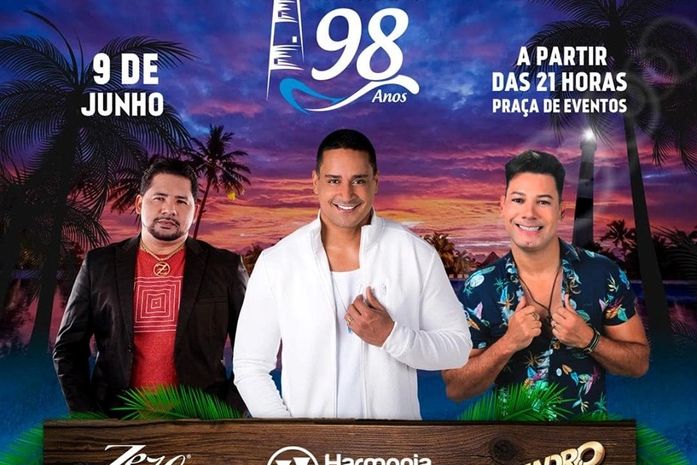 Zezo, Harmonia do Samba e Allejandro Swingado na festa da turística cidade de Porto de Pedras