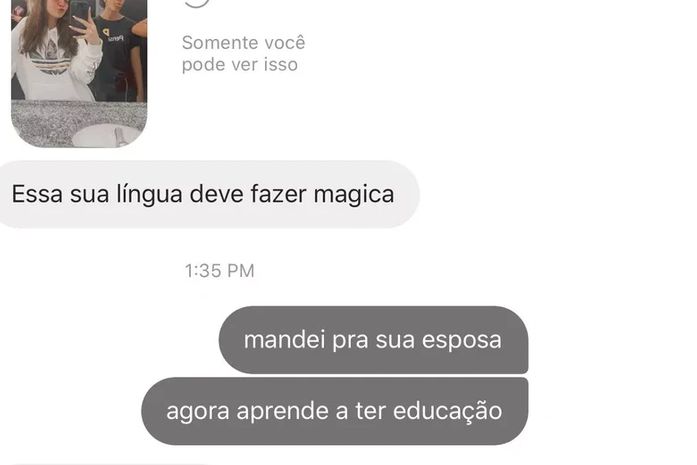 Atriz de 15 anos expõe homem casado que a assediou na web: "Mandei para a sua esposa"
