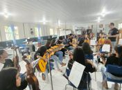 Orquestra Sinfônica Mariar faz sua estreia com concerto dedicado aos 64 anos de Taquarana

