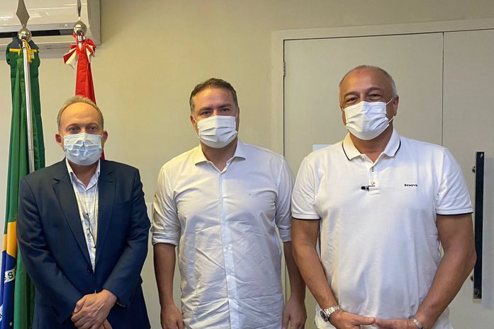Deputado Galba Novaes participa da assinatura da ordem de serviço para construção de um CISP em Colônia Leopoldina