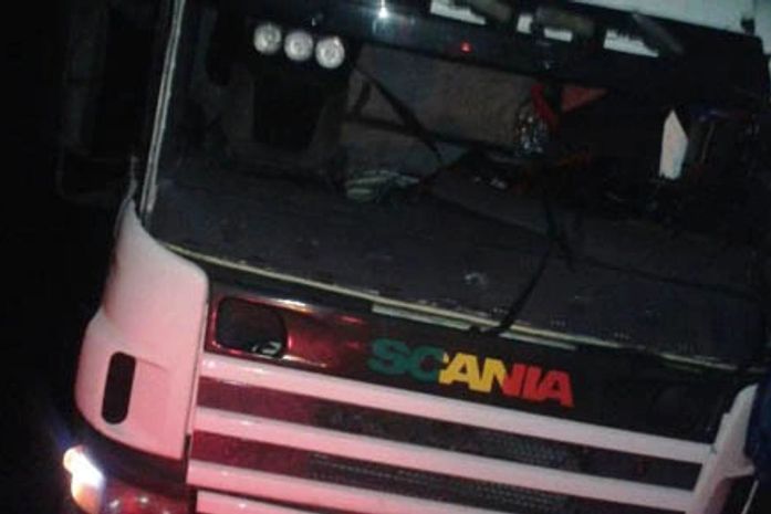 A carreta estava carregada de frios e seguia para a região Sul do país