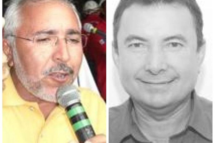 Padre Eraldo e Ezequiel Costa, Prefeito e Presidente da Câmara de Vereadores de Delmiro Gouveia, respectivamente.