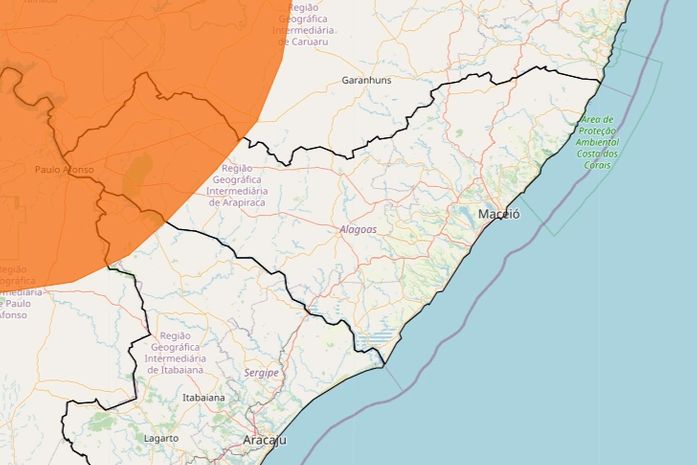 Inmet emite alerta de perigo para baixa umidade do ar em 16 municípios de Alagoas; confira