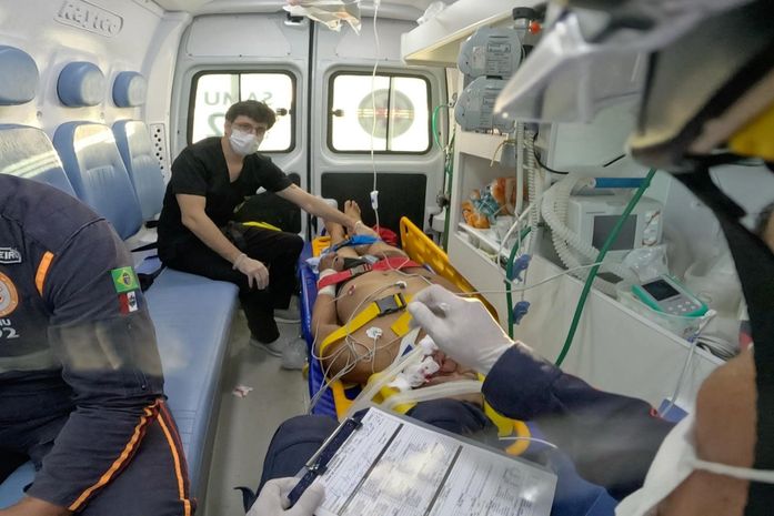 Samu salva trabalhador que despencou de altura de 10 metros em Rio Largo