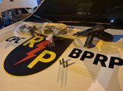 Material apreendido durante ação do Batalhão de Radiopatrulha em Satuba