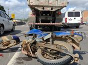 Motociclista fica ferido após atingir dois veículos em Arapiraca