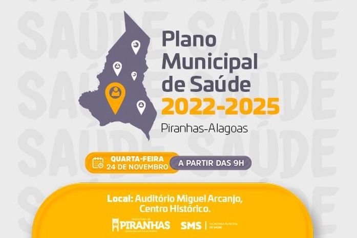 Prefeitura de Piranhas discutirá a elaboração do Plano Municipal de Saúde nesta quarta-feira (24)

