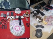 Militares do 6º BPM apreendem armas de fogo e drogas em Maragogi e Matriz de Camaragibe