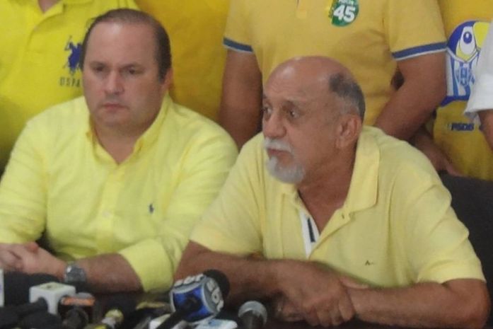 Simão Jatene concedeu coletiva de imprensa para falar sobre a reeleição (Foto: Thais Rezende/G1)